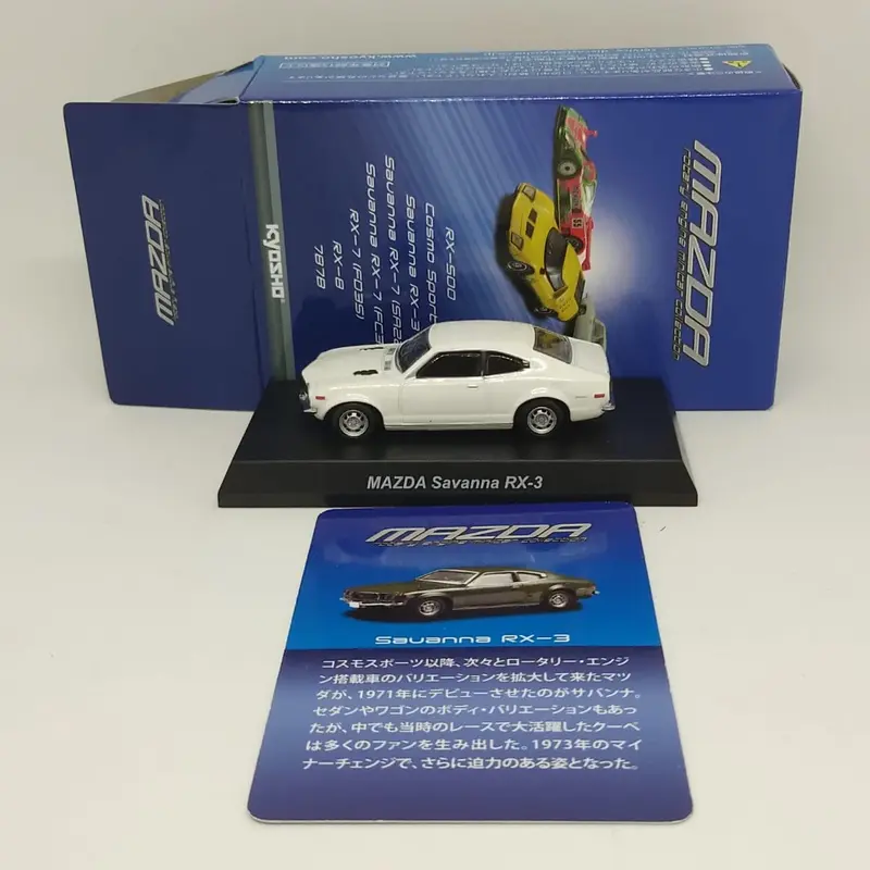 kyosho minicar 64 Mazda RX3 Savanna white - Shop | Tokopedia