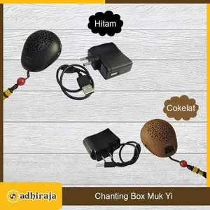 Chanting music box mu yi coklat dan hitam