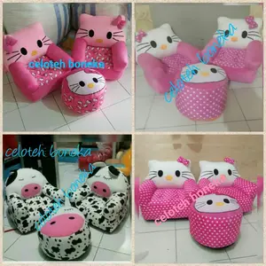sofa anak set printing / sofa anak / sofa printing / 2 sofa 1 meja