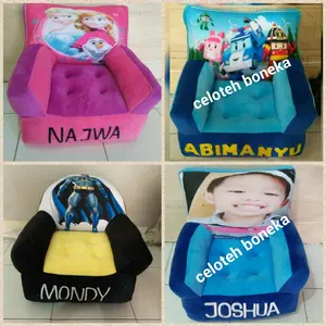 Sofa printing / sofa anak handle / sofa photo / sofa + nama