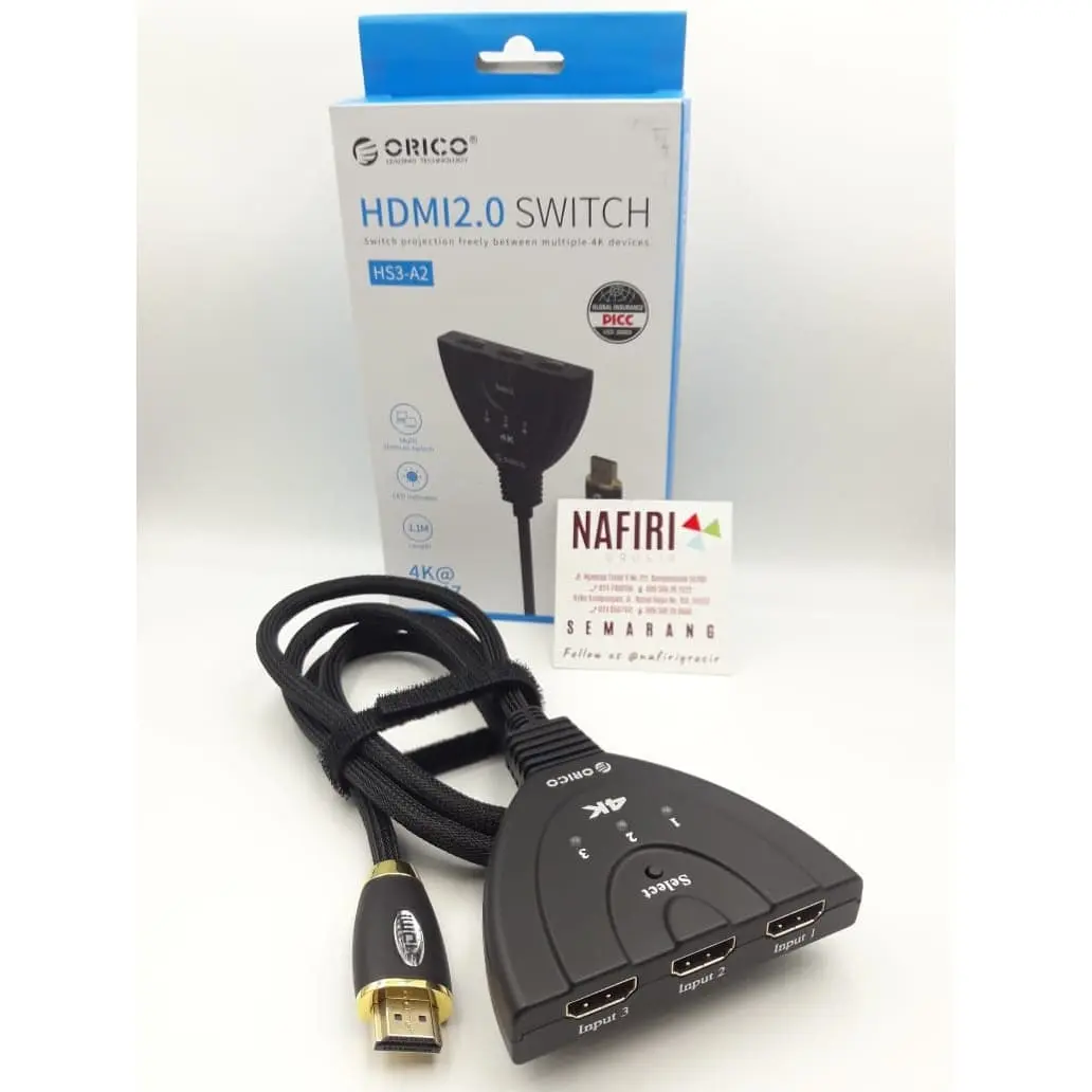 ORICO HDMI 2.0 SWITCH HS3-A2 4K