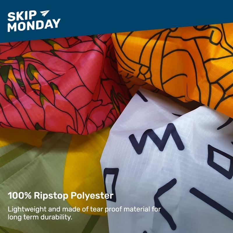 Skip Monday Shopping Bag | Memphis Road- Tas Belanja Lipat Polyester 1