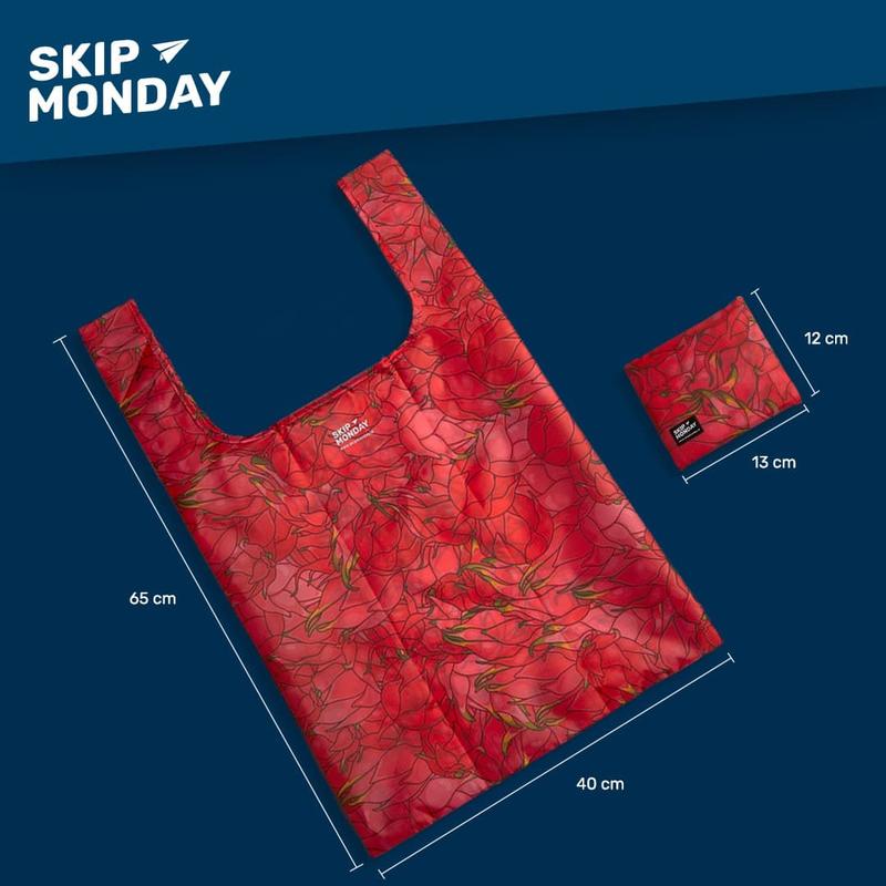 Skip Monday Shopping Bag | Memphis Road- Tas Belanja Lipat Polyester 3