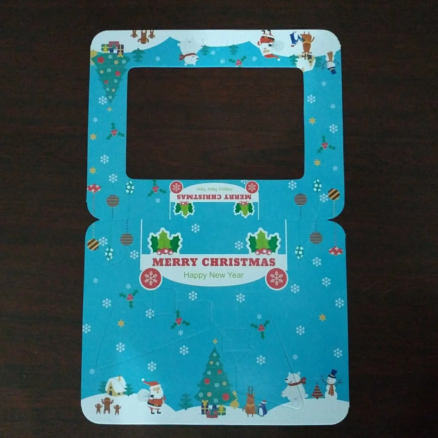 christmas paper photo frame / kertas bingkai foto natal