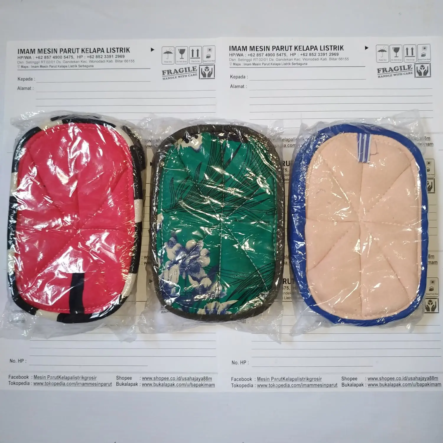 Jampel Panci Set 2 Pcs Penahan Panas Pelindung Tangan Saat Masak