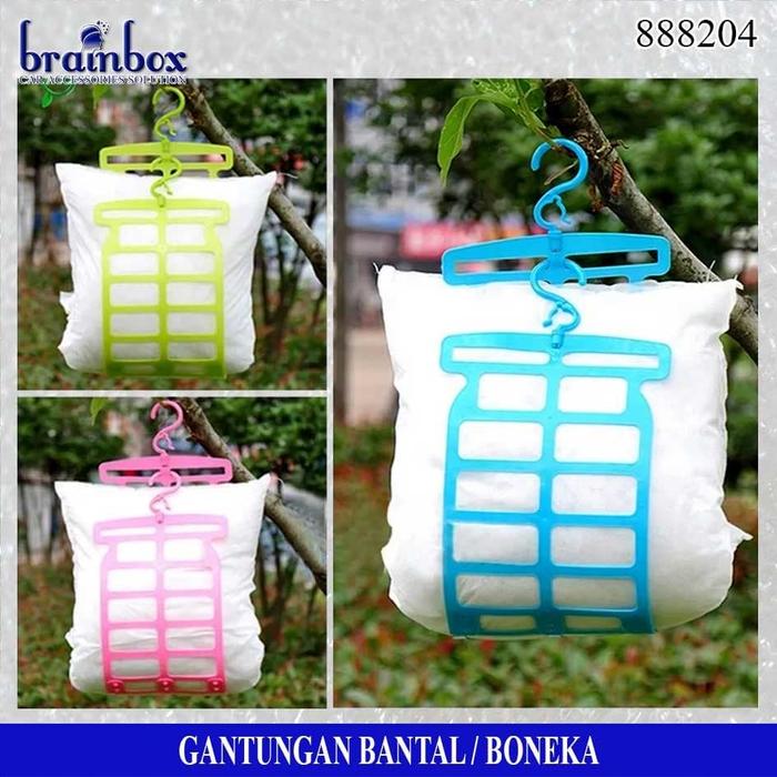 Gambar Gantungan Jemuran Bantal Boneka Hanger Jemuran Guling - Hijau dari Brainbox Car and Home Kota Batam Tokopedia