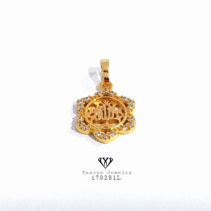 Gambar Liontin Lafadz Allah Perhiasan Lapis Emas 18k Yaxiya Jewelry i70281L dari YAXIYA JEWELRY Kota Administrasi Jakarta Barat Tokopedia