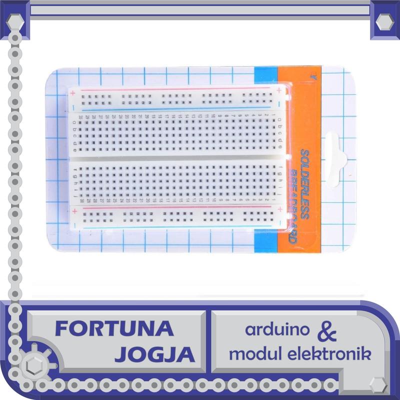 Solderless Breadboard Mini Prototype Board 400 Lubang 8.5x5.5cm - Shop ...