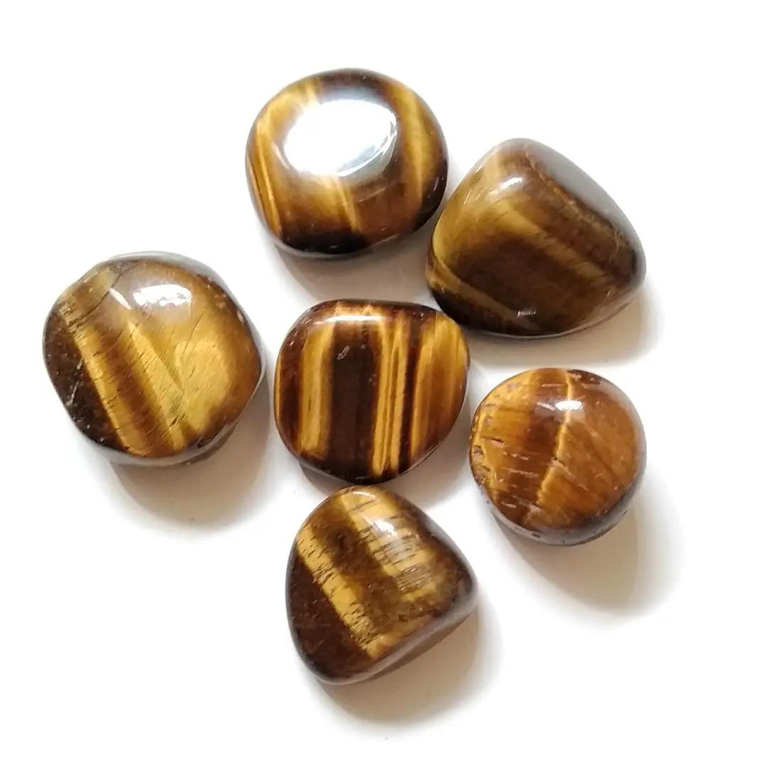 Bongkahan / Rough / Bahan Batu Natural Tiger Eyes / Sepah Kecil