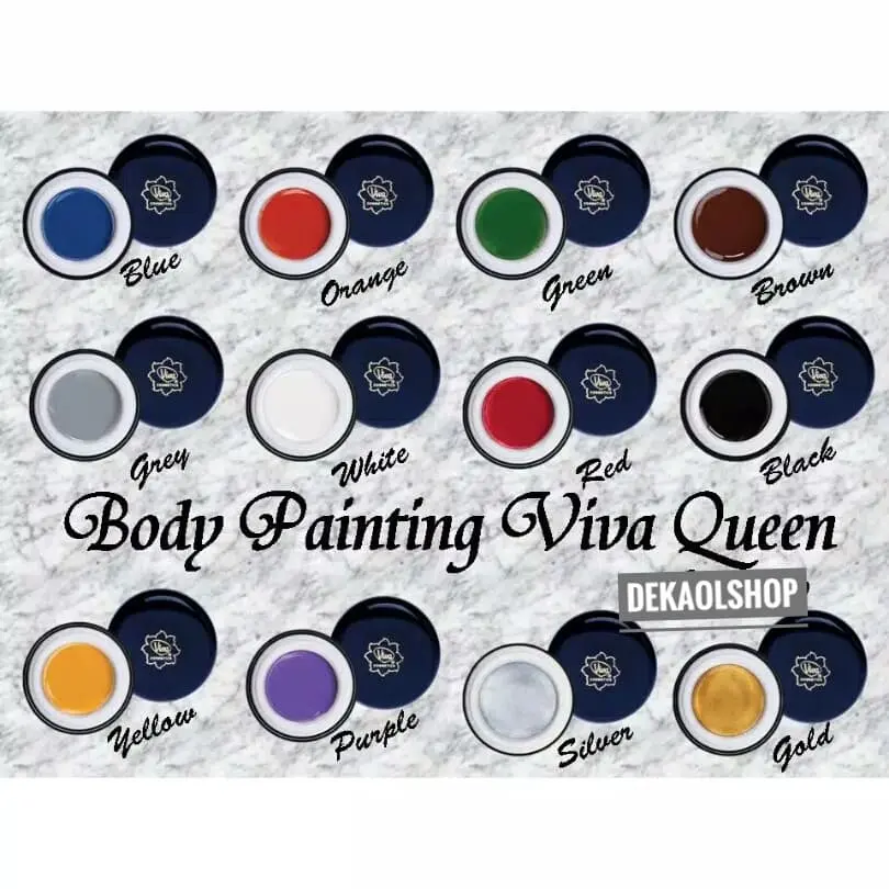 Body Painting Viva 9gr 100% Original (12 pilihan warna)