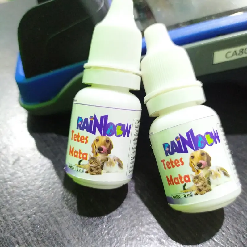 Obat Tetes Mata Kucing Anjing Kelinci 8ml - Obat Mata Rainbow Drops 0