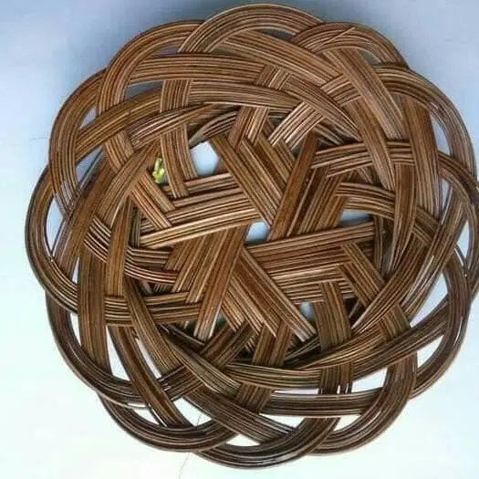 PIRING ROTAN ANYAM ( 1Lusin )