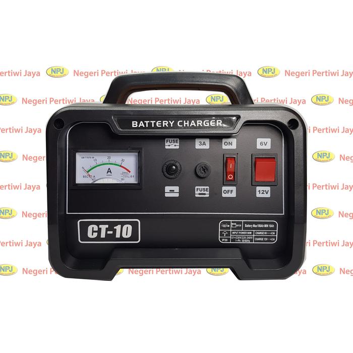 Gambar Battery Charger CT-10 - Charger Aki dari negeripertiwijaya Kota Administrasi Jakarta Barat Tokopedia