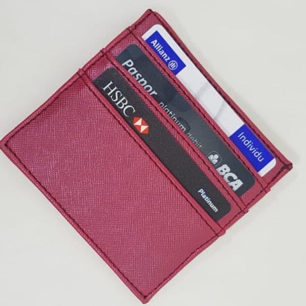 Gambar TECHNOZIO Tempat kartu ATM /Card holder / Dompet kartu kredit merah dari Technozio Store Kota Administrasi Jakarta Barat Tokopedia