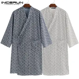 [PROMO] Men Japanese Kimono Yukata Bathrobe Robe Bath Dress Gown