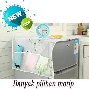 Taplak kulkas design 6 kantong( kanan 3 & kiri 3 )