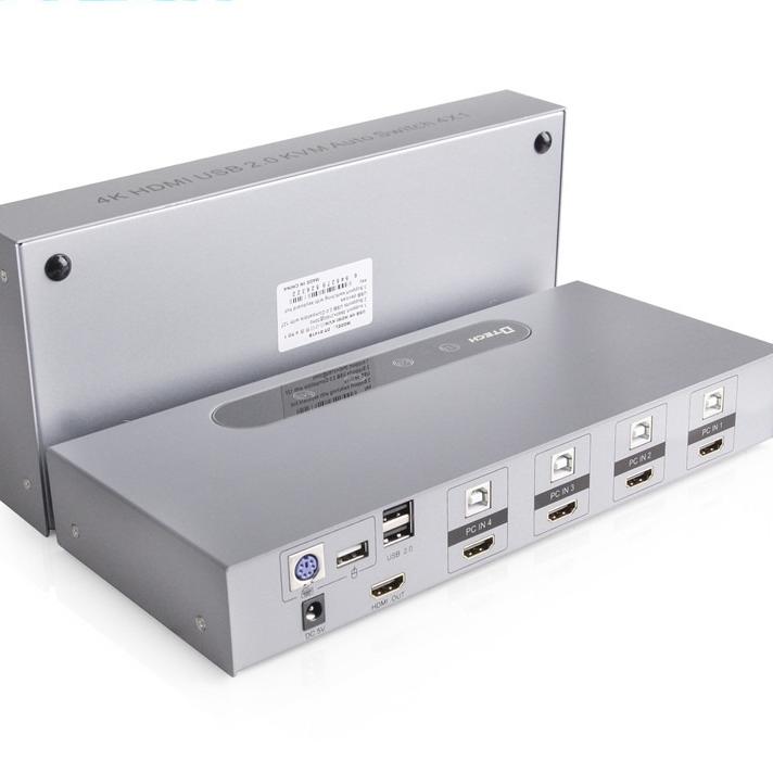 4K HDMI KVM SWITCH USB 2.0 4 INPUT 1 OUTPUT WITH TOUCH PAD