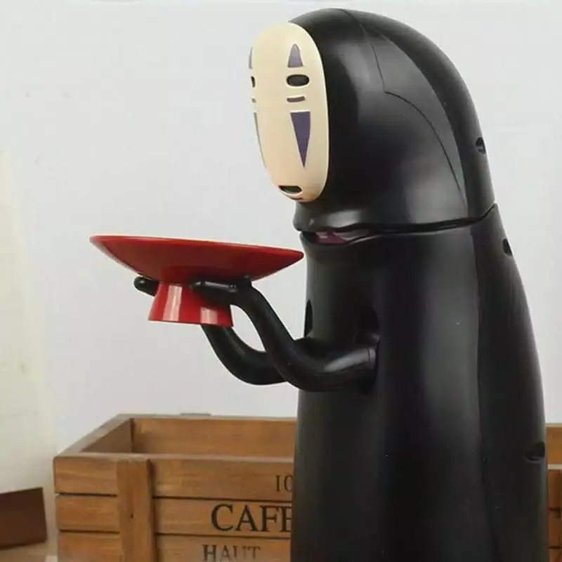 Spirited Away Kaonashi No-face Piggy Bank Toy Automatic Eaten Coin Ban 0