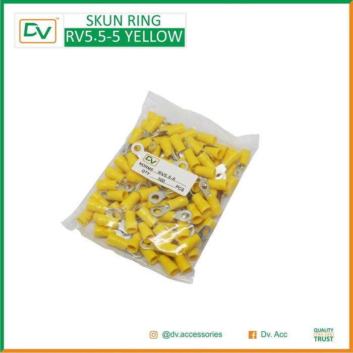 Gambar Skun Ring 6mm YELLOW / RV5,5-5 - Merah dari DV.Switchboard Kota Semarang 3 Tokopedia