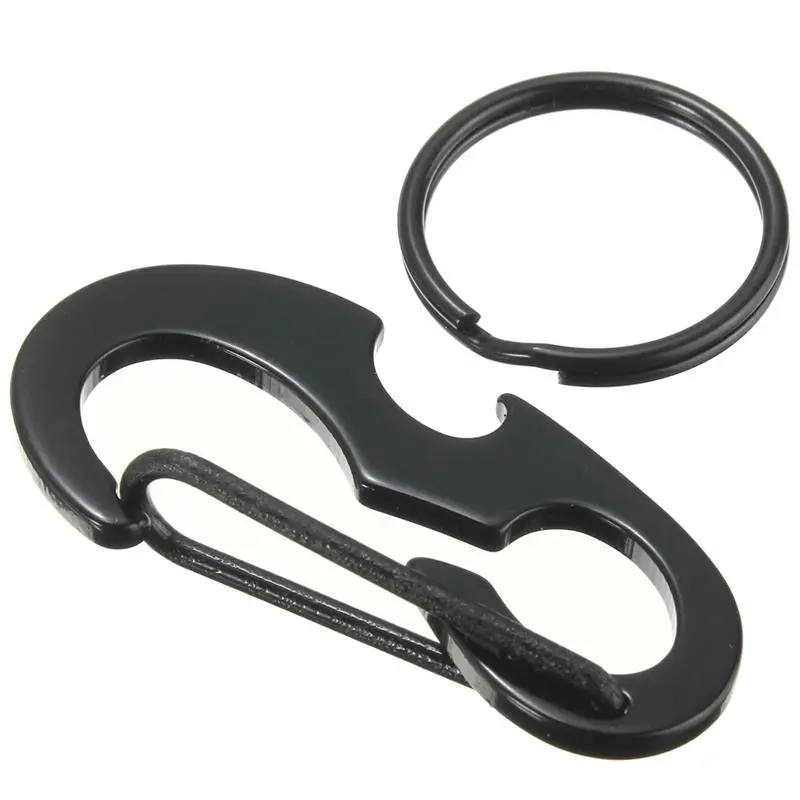 Relefree Black Beetle EDC Carabiner Stainless Steel with Bottle Opener