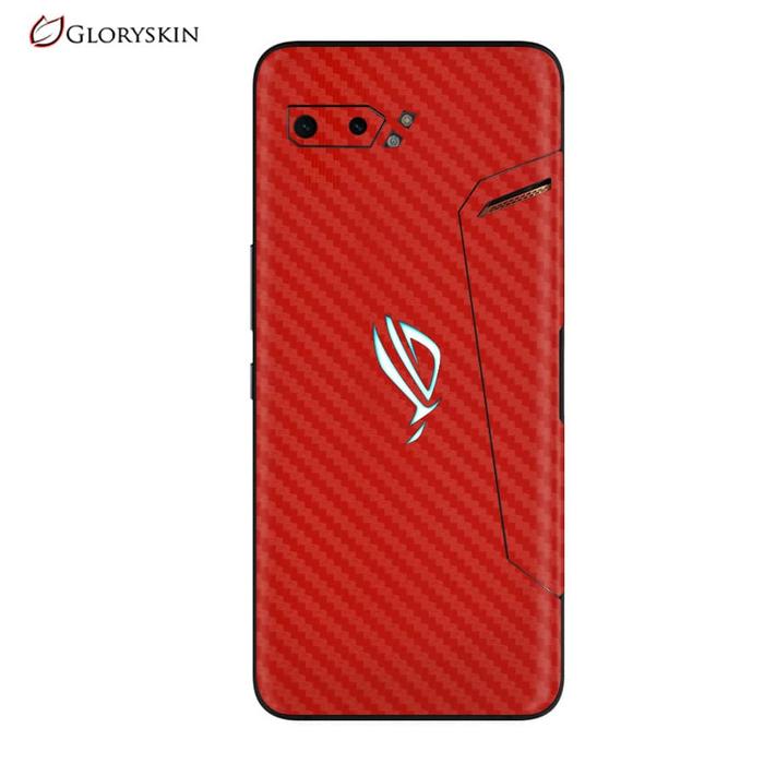 Gambar GlorySkin - Premium Skin Protector for ROG Phone 2 - 3M Red Carbon dari Kiseki Skin Kota Administrasi Jakarta Barat Tokopedia