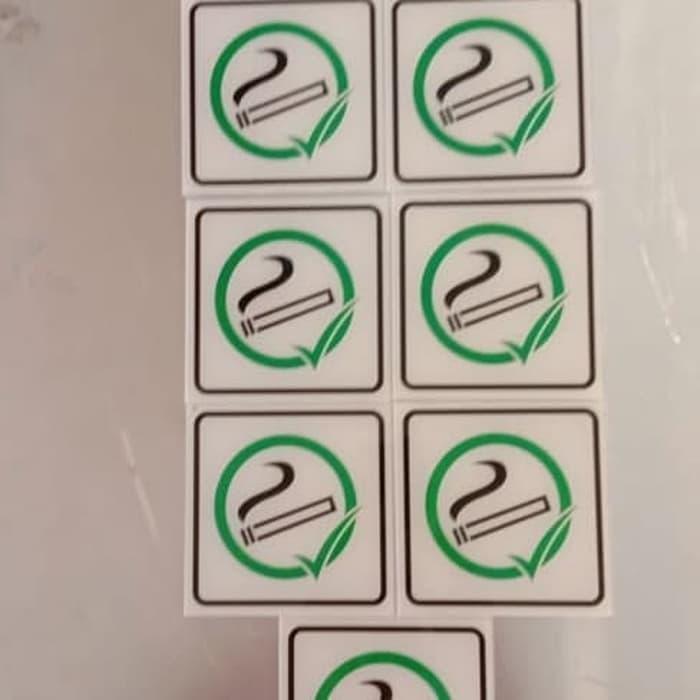 Jual SIGN AKRILIK K3 RAMBU SAFETY AREA MEROKOK UK 10X10CM Per buah ...