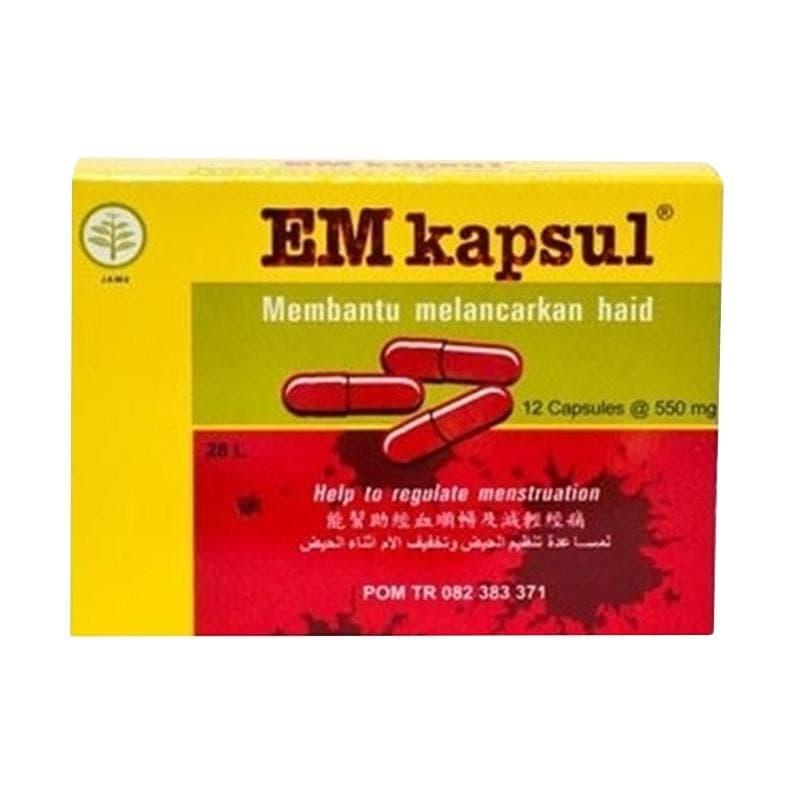 EM KAPSUL(MELANCARKAN HAID)12'S