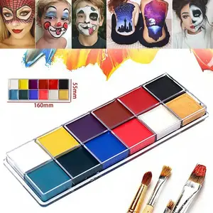 Body Face Painting 12 Warna Palette