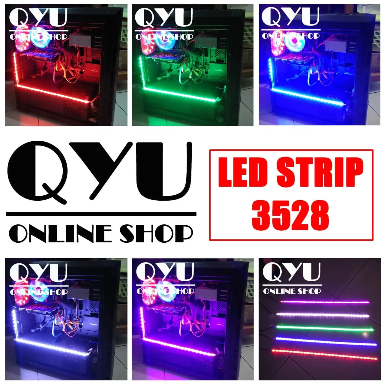 LED Strip 3528 + Molex ( Modif Casing PC / Modif Komputer )