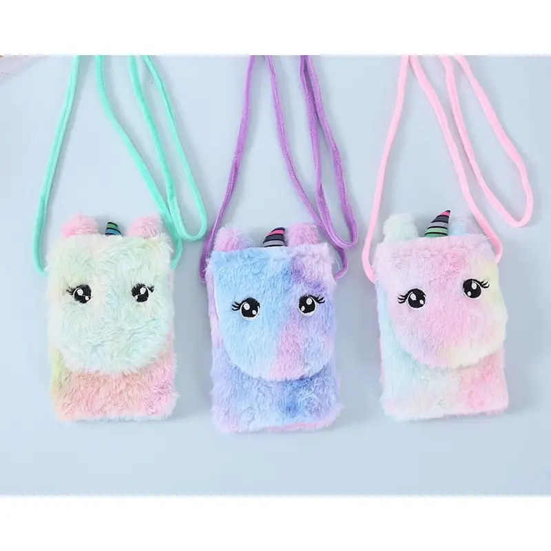 Tas Selempang Unicon Bulu Mini TU019 Fluffy anak perempuan handphone 1