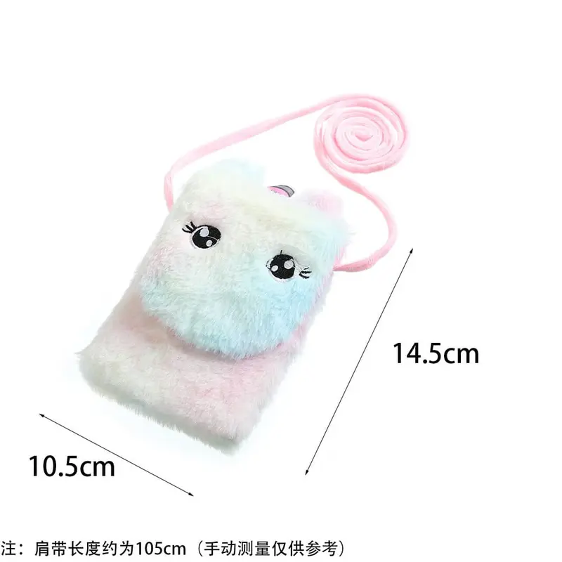 Tas Selempang Unicon Bulu Mini TU019 Fluffy anak perempuan handphone 3