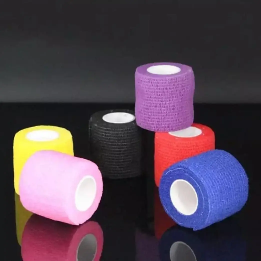 self adheshive elastic bandage grip for gand /mesin sulam/mesin tatto