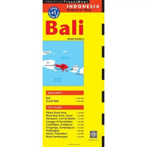 Bali Travel Map Ninth Edition (Periplus Travel Maps) - 9780794607395 0