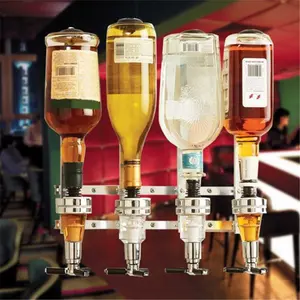Dispenser Botol Wine Wall Mounted Liquor Machine / 4 Station / Elegan
