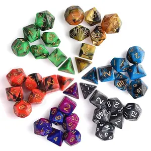 EDC Gadgets 42Pcs 6 Sets Polyhedral Dice 6 Colors D&D RPG With 6