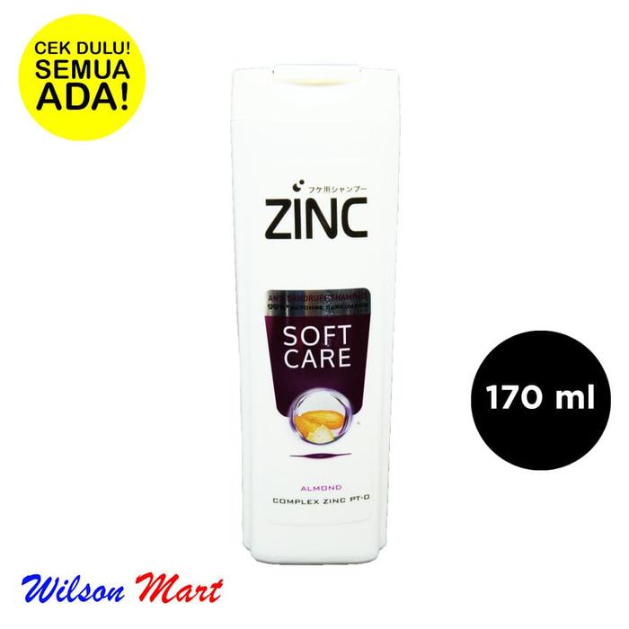 Gambar ZINC SHAMPOO SOFT CARE ALMOND 170 ML dari Wilson Mart Kota Administrasi Jakarta Barat Tokopedia