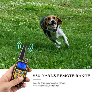Electric Dog Training Collar Pet Remote Control Waterproof w/