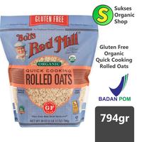 Gambar Gluten Free Quick Cooking Rolled Oats Organic | Bob's Red Mill | 907gr dari Sukses Organic Kota Tangerang Selatan 1 Tokopedia