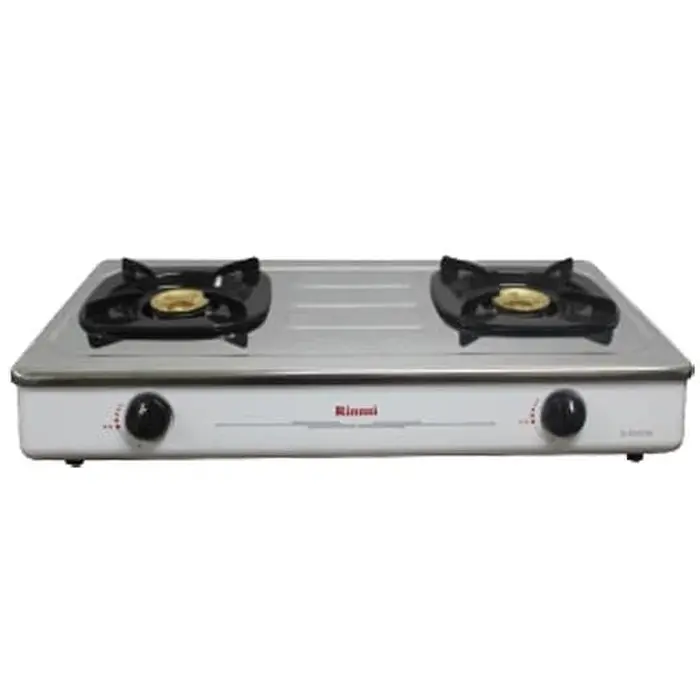 Kompor 2 Tungku Rinnai RI-602E White Stainless Steel 4