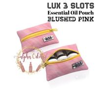 Gambar Lux Dompet Tas Essential Oil 3 Slots with Zipper Blushed Pink dari Alpha Essential Oils Supplies Kab. Tangerang 1 Tokopedia