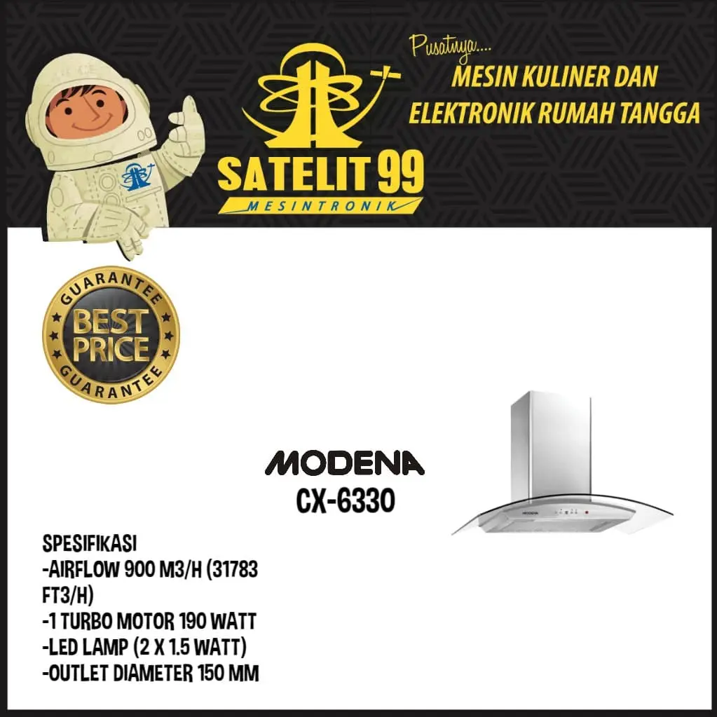 MODENA TYPE CX-6330 COOKER HOOD