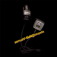 Gambar Car Charger VCC-003 V-GeN 4 port | Charger Mobil VGEN - Hitam dari Semua V-GeN Kab. Tangerang 3 Tokopedia
