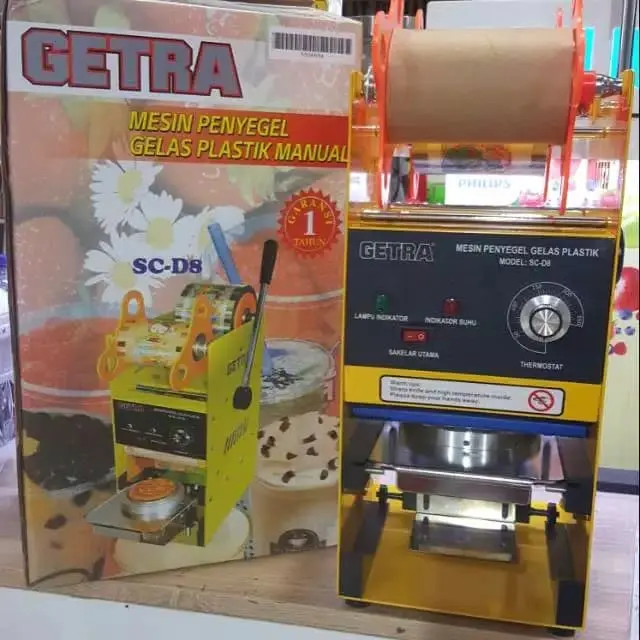 Getra Cup Sealer + 1 roll plastik / alat penyegel gelas