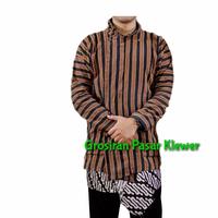 Gambar Baju Surjan Lurik Dewasa + Jarik Tapih Batik - Size XXXL dari Grosir Pasar Klewer Solo Kota Surakarta 1 Tokopedia