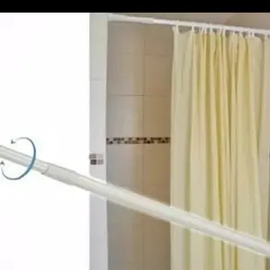 tiang tirai kamar mandi lurus