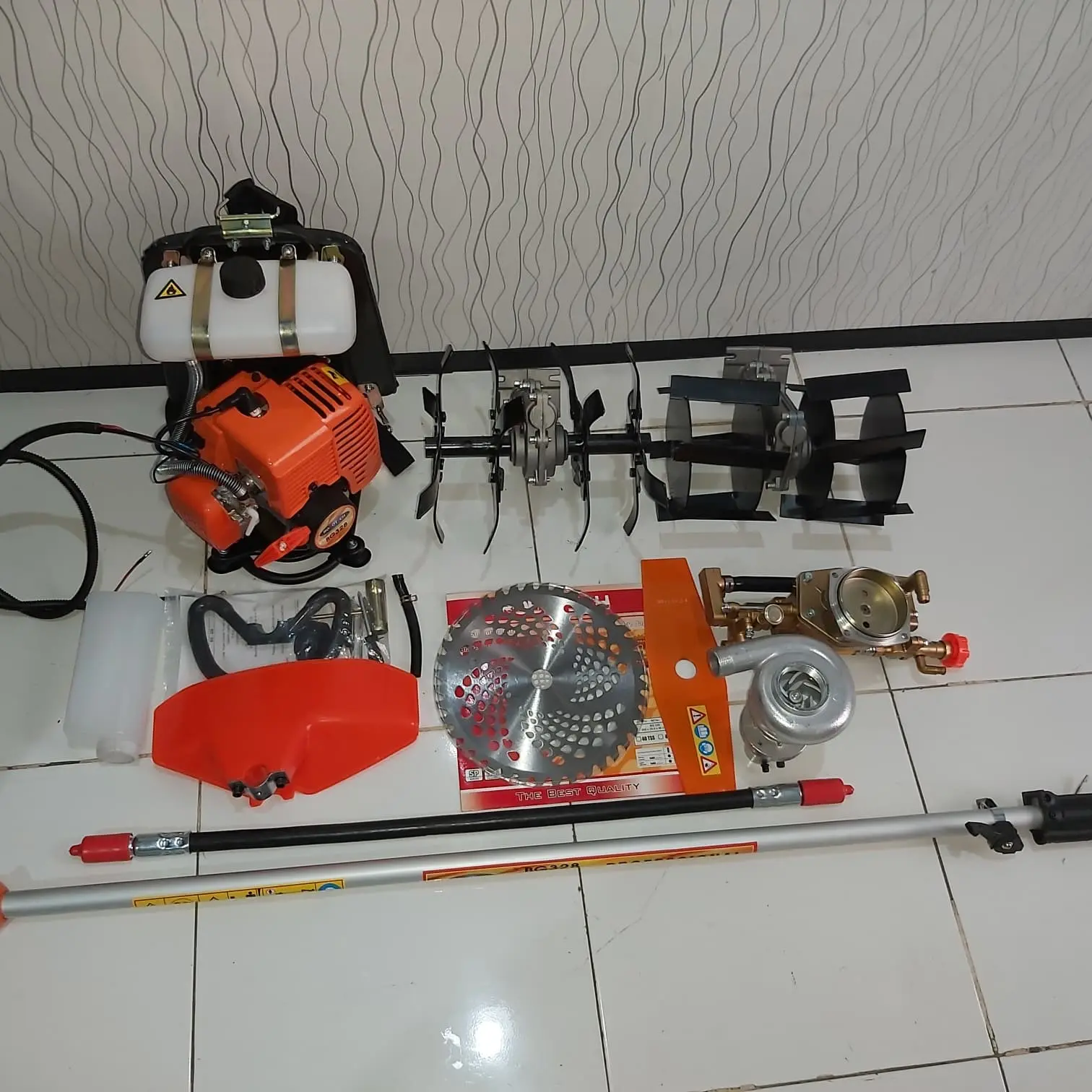 paket mesin Potong Rumput,pengembur,penyiang ,mesin steam,pompa air