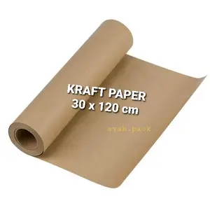 Brown kraft paper 30x120 cm / Eco friendly wrap