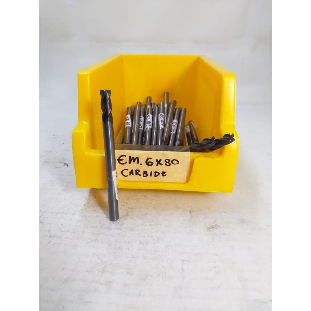 Endmill 6 Long 70L 6F Carbide Endmill D 6 Mata Pisau Milling — Varian 105 — foto asli 4