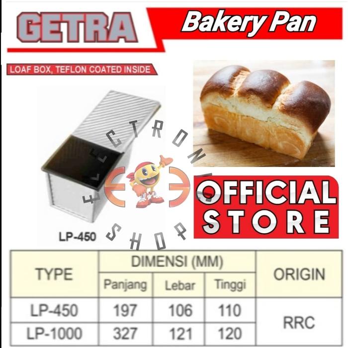 Gambar Getra LP 450 - Pan Cetakan Roti Tawar - Loaf Box,Teflon Coated Inside dari E Three Shop Kota Administrasi Jakarta Utara Tokopedia