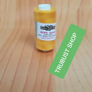 benang jahit katun cap tambang 500yard warna kuning